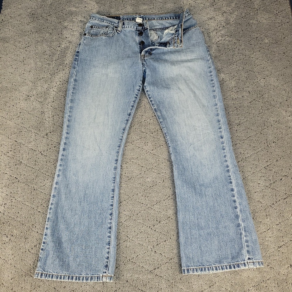 VTG Abercrombie & Fitch Jeans Womens‎ 8S Blue 1892 Jamil Boot Button Fly Bootcut